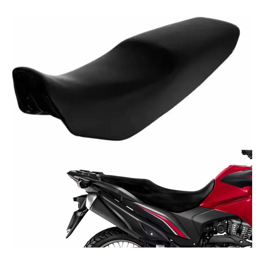Capa de Banco Moto XRE 190 16/24 Preta - Ajuste sob medida e material reforçado   SEM LOGO
