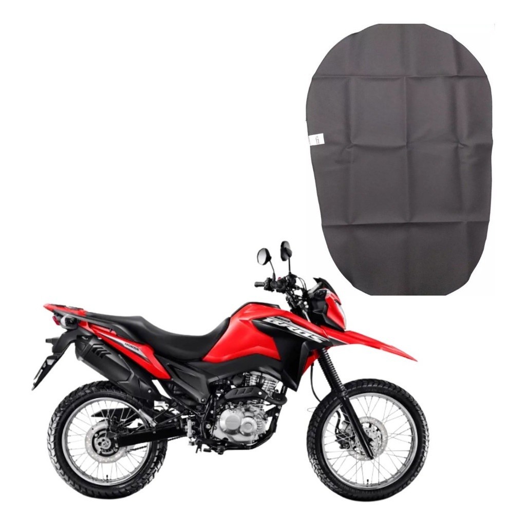 Capa de Banco Moto NXR Bros 160 22/24 Preta - Qualidade superior e encaixe ideal   SEM LOGO