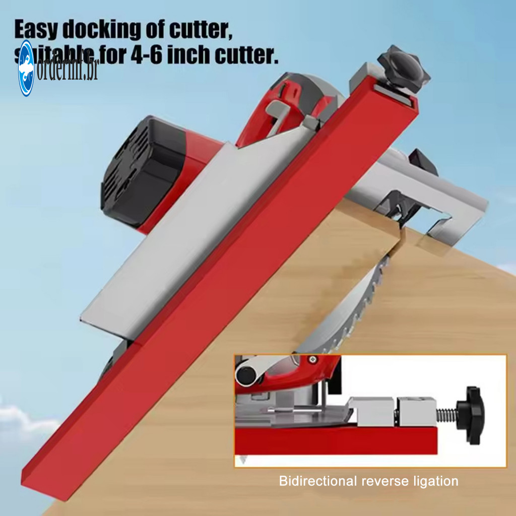Precision Cutting Guide Machine Base Adjustable Aluminum Alloy Circular Saw Rail with Double Locking Design – Track fo