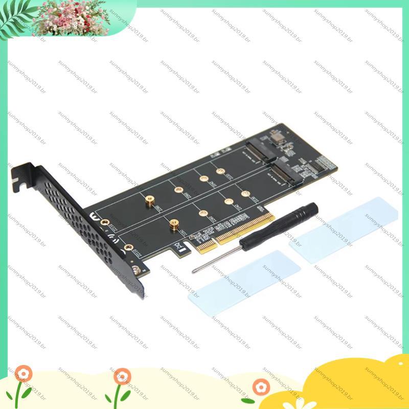 [Bestseller S] PCI-E4.0 X8 Placa De Expansão NVMe One-In-Two Para M . 2 SSD PC X1 X4 PCIe 3.0 2230 2242 2260 2280