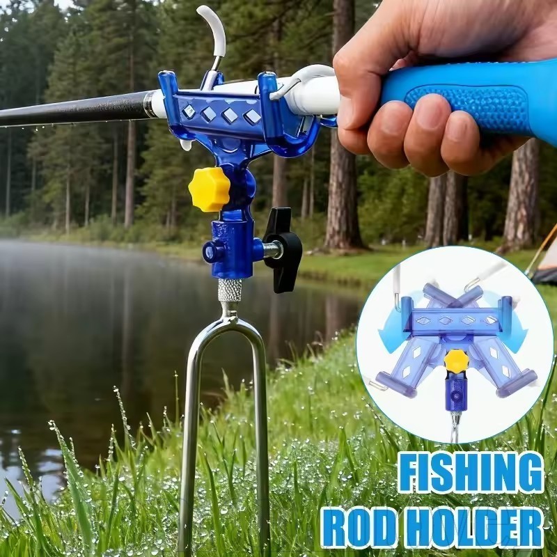 Suporte Para Vara De Pesca Ajustável 360-Em Costa-Estrutura De Torre Com Travamento Automático-Ferramenta De Rack De Pra
