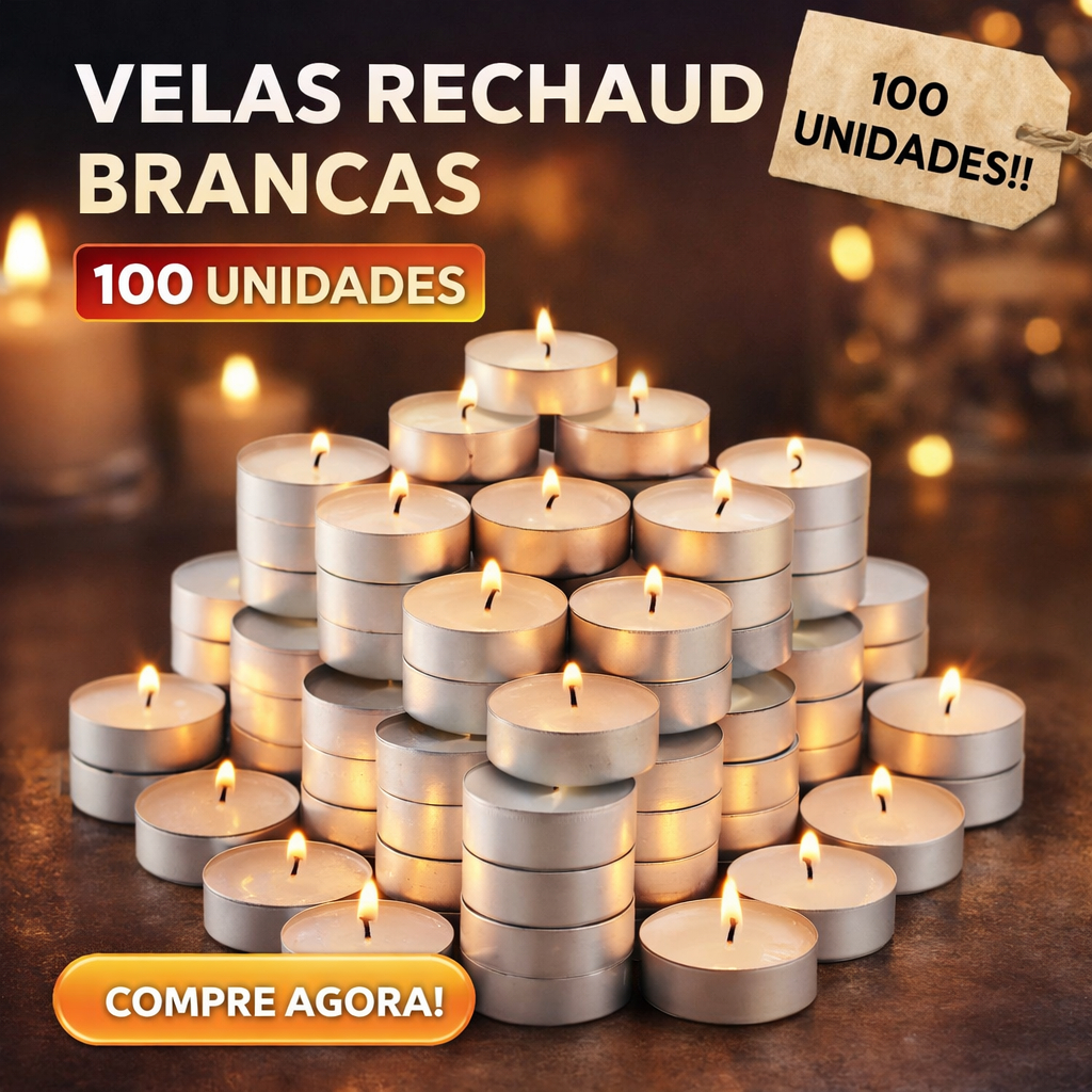 Mini velas rechaud branca fondue flutuante decoração spa relaxamento mesa posta lembrancinha velinha