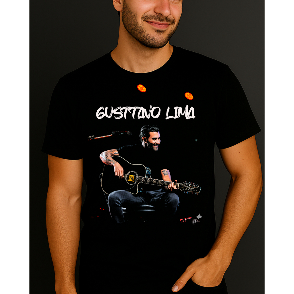 Camiseta GUSTTAVO LIMA • Sertanejo • Buteco • Unissex 100% Algodão