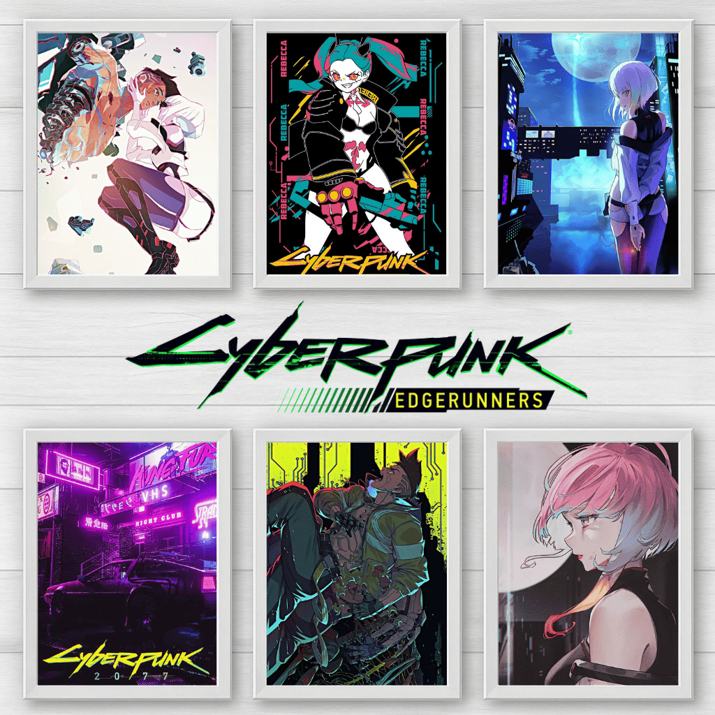 Placa Decorativa em MDF 20x28 Cyberpunk Edgerunners – Alta Qualidade e Entrega Rápida