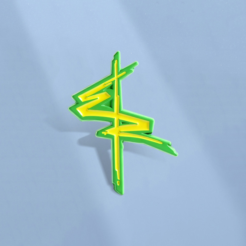 Punk Edgerunners Logotipo Esmalte Pino RPG Ação Papel Jogo Sci-Fi Anime Broche Emblemas Mochila Acessórios Presentes Par