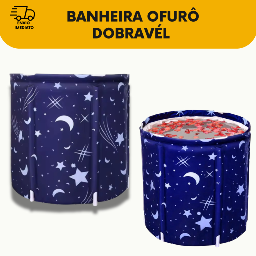 Banheira Ofurô Portátil Dobrável SPA em casa Adulto Armazenamento Fácil