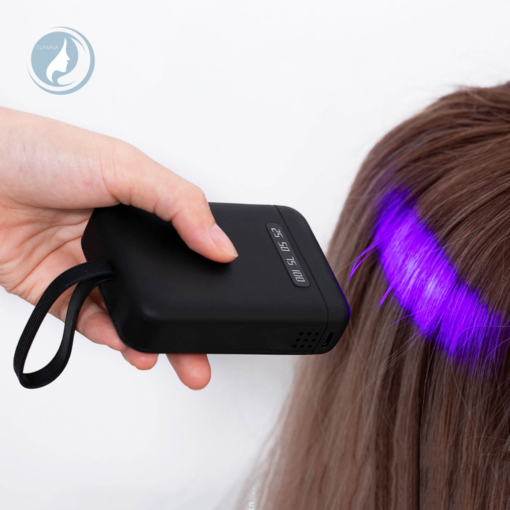 5000mah Battery Hair Extension Light 405nm Led Lamp Rechargeable Uv Curing Machine Portable Handheld Wig Glue Dryer for
