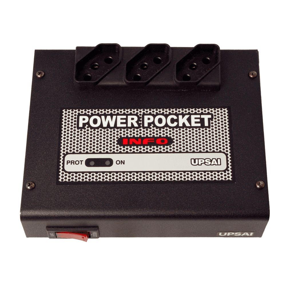 Condicionador de Energia Power Pocket Áudio e Vídeo 120V Upsai