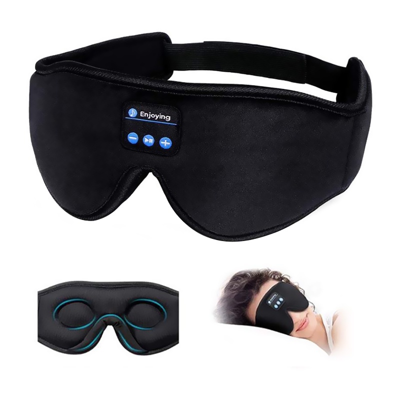Máscara ocular Bluetooth 3D sem fio com fone de ouvido estéreo Bluetooth para dormir nova máscara ocular Bluetooth