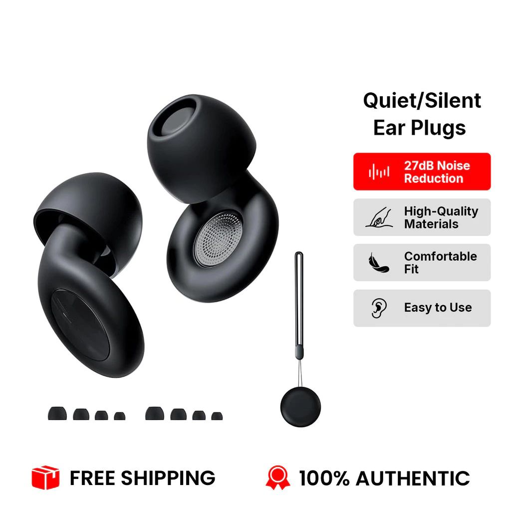 Fones De Ouvido Silenciosos Para Dormir , Proteção Auditiva Com Redução De Ruído , Silicone Macio Sensibilidade Ao