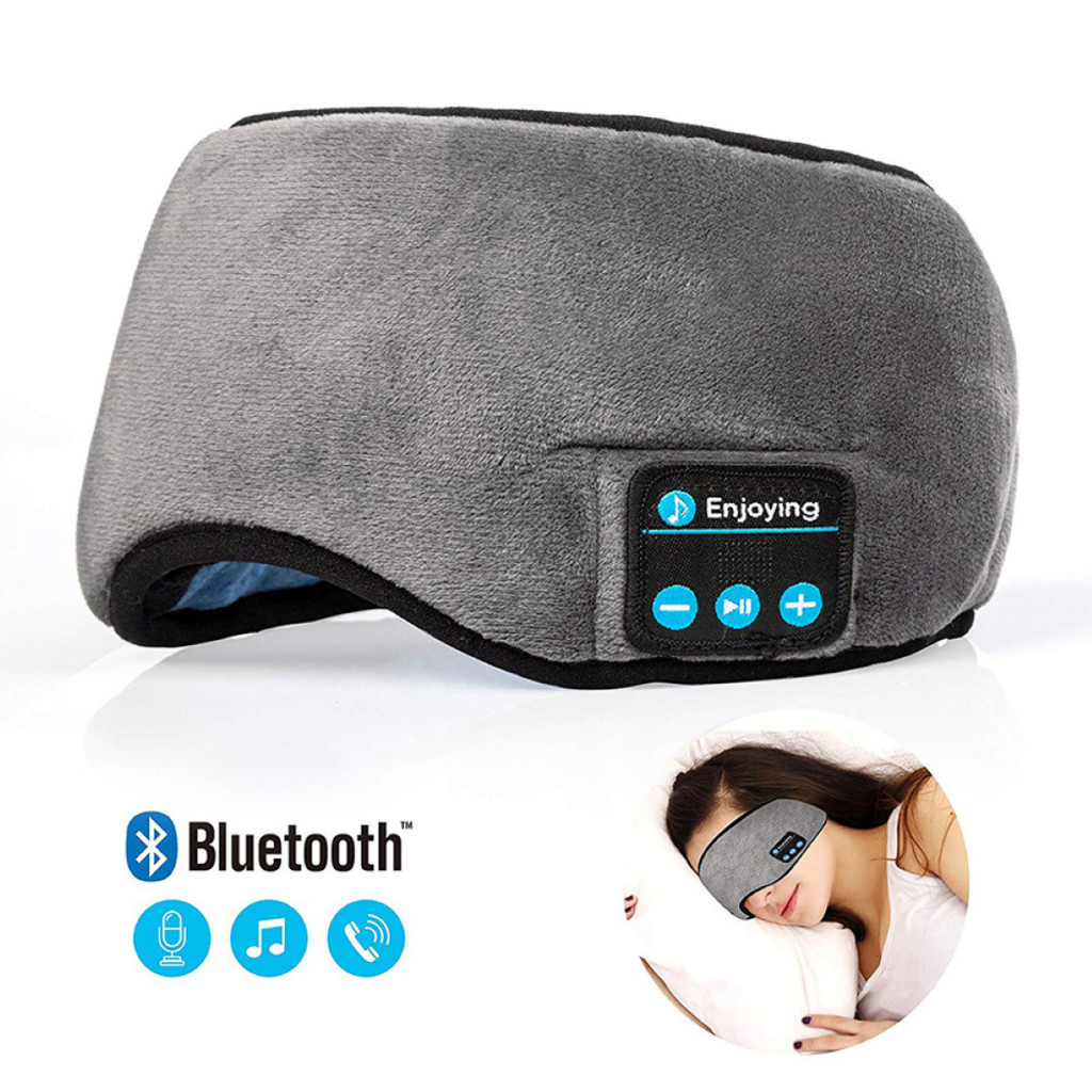 Máscara de Dormir Bluetooth sem Fio com Fone de Ouvido Ajustável Confortável Anti Luz para Dormir