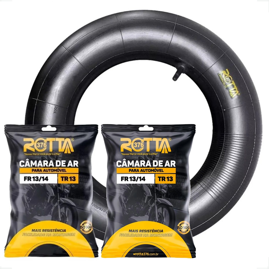 Kit 2 Câmara De Ar 165 175 185 Aro 13/14 Veiculos Leves Gol Alta Resistência Vedação Segura Original