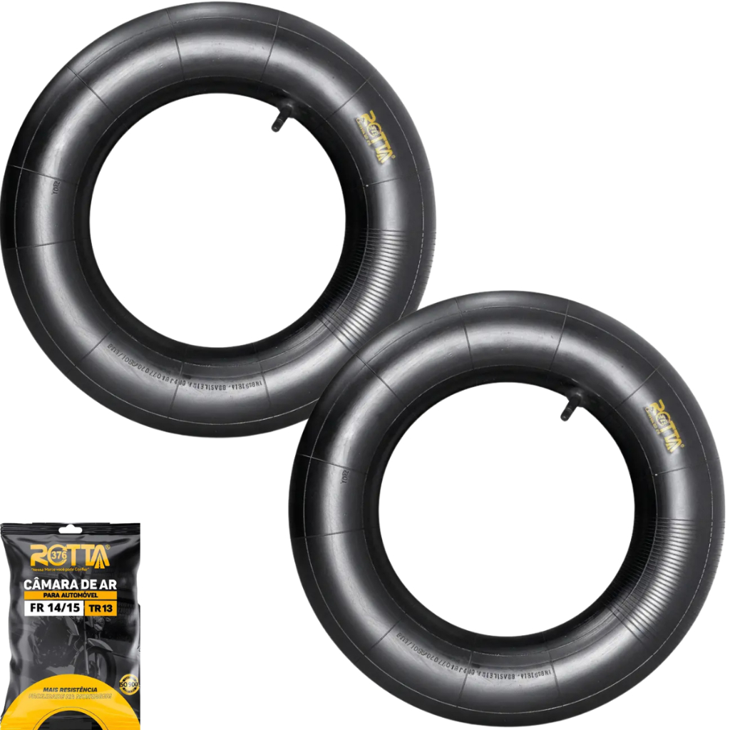 Kit 2 Câmaras De Ar Pneu Aro 14/15 - Tr13 Pneu 165 175 185/60-15 - 165 175/65-14