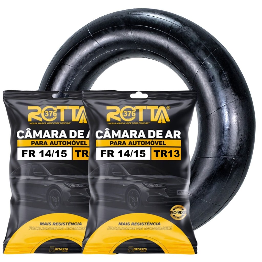 Kit 2 Camaras Ar Aro 14/15 Pneus 165 175 185/60-15 Aro 15 Alta Resistência Vedação Segura Original