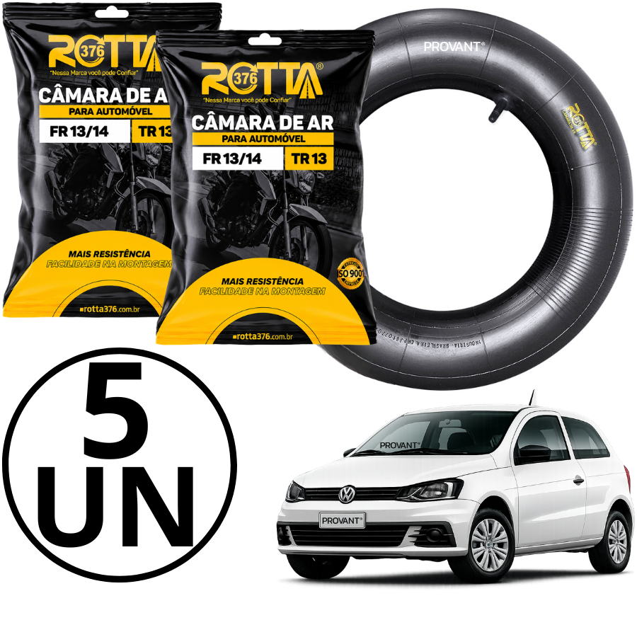 Kit 5 Câmaras De Ar Para Automóveis Aro 13/14 Tr13 165/65 175/65 185/65