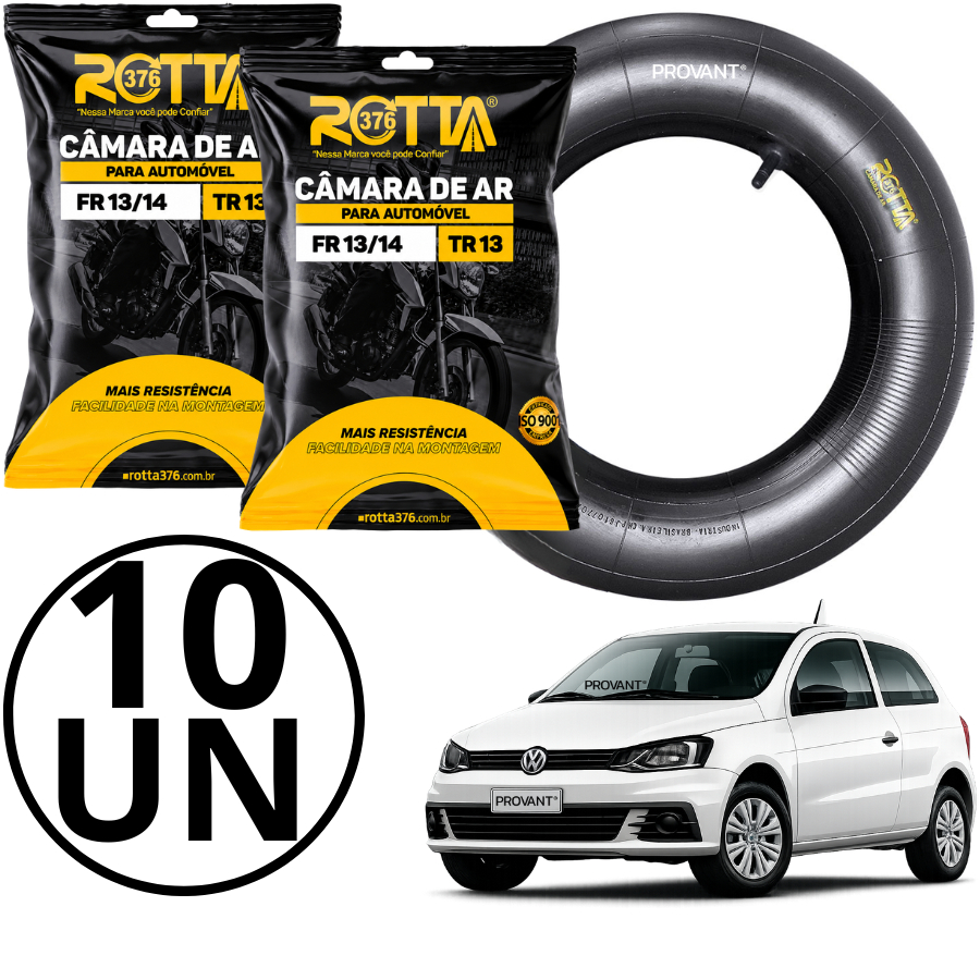 Kit 10 Câmaras De Ar Para Automóveis Aro 13/14 Tr13 165/65 175/65 185/65