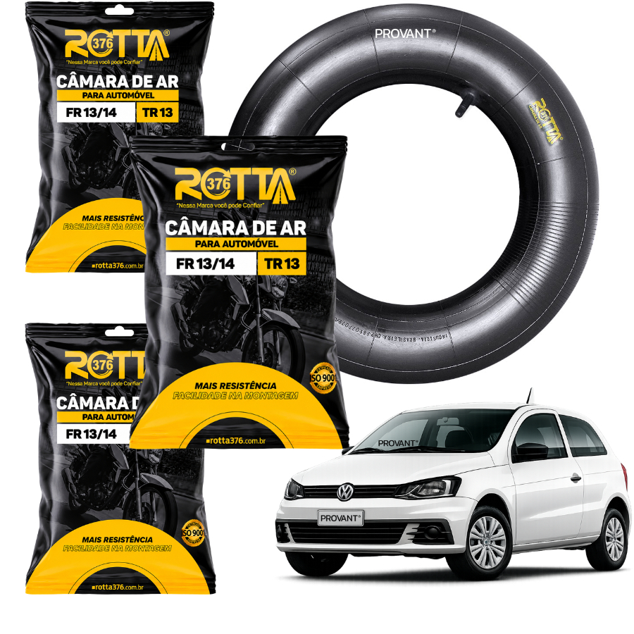 Kit 3 Câmaras De Ar Para Automóveis Aro 13/14 Tr13 165/65 175/65 185/65