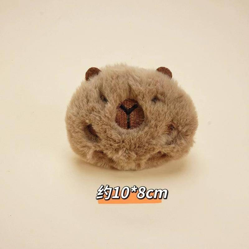 Cute cartoon plush capybara58Millimeter-sized anime badge brooch cosplay accessory，Used for decorating backpacks，Birthda