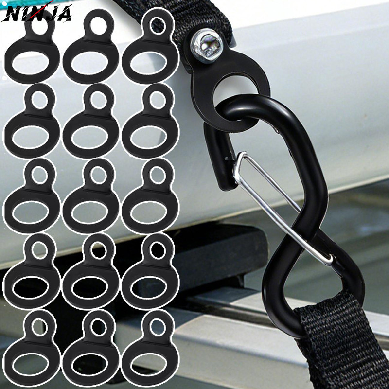 Laço De Cinta De Ligação Fixa Preta De 5-1 Unidade-Loops De Fixação De Rack De Teto De Caminhão-Conexão-Gancho Carga De