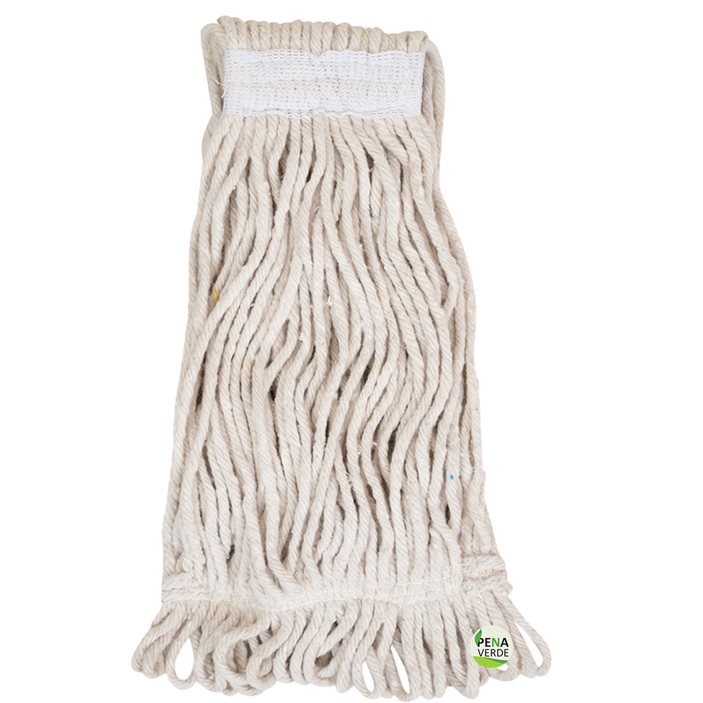 Refil Úmido Mop Esfregão Algodão 300g Com Cinta Ponta Loop