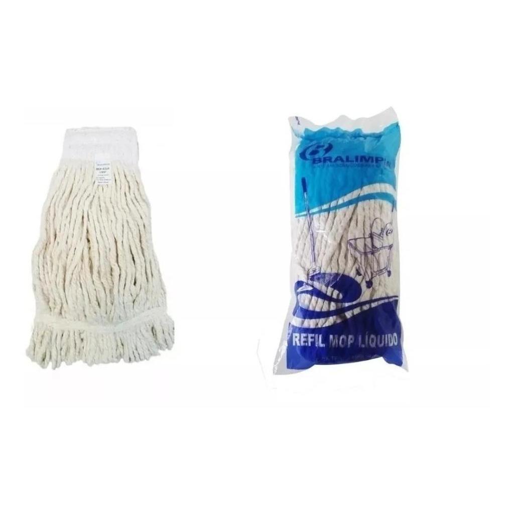Refil Mop Úmido 320 Cru Loop E Cinta ( Pontas Dobradas )