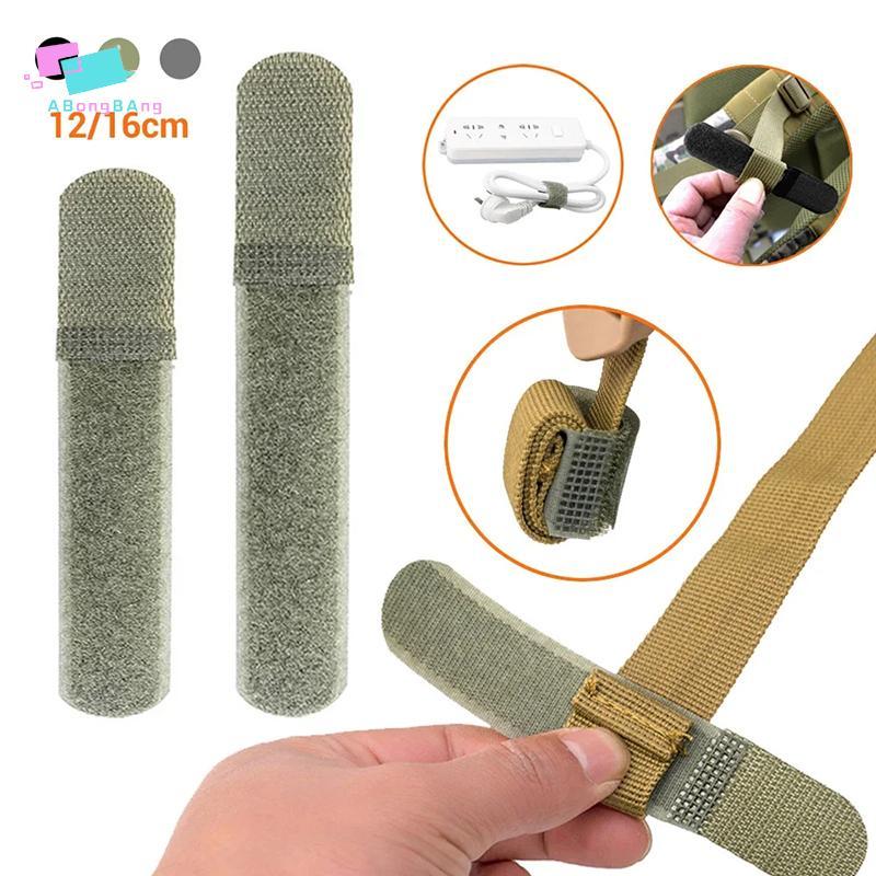 Abongbanghn 10 Pçs Tiras De Náilon Cinta Webbing Organizador Fix Gancho Loop Aperto Embrulho Cabo Reutilizável Bapa Pren