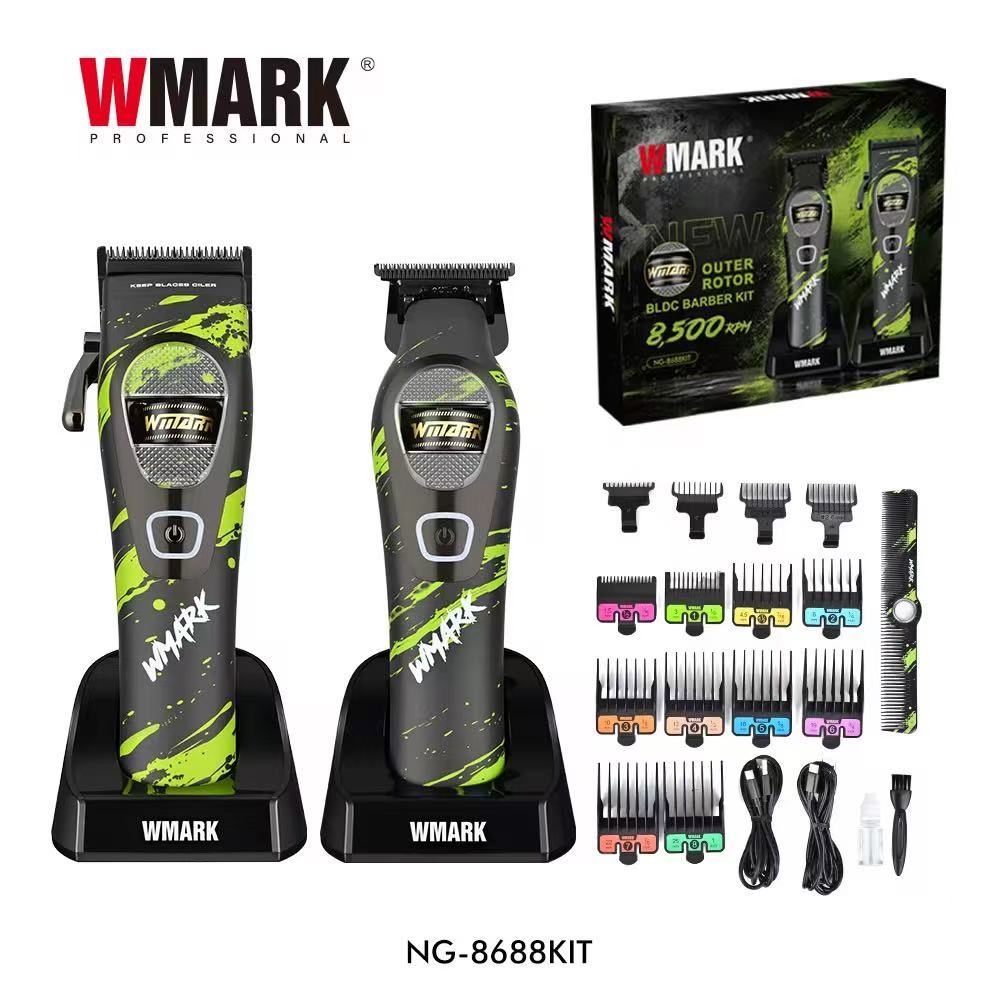 a Nova Máquina De Cortar Cabelo Da Wmark Apresenta Um motor Sem Escova De rotor Externo Com Uma Lâmina De Aço De Precisã