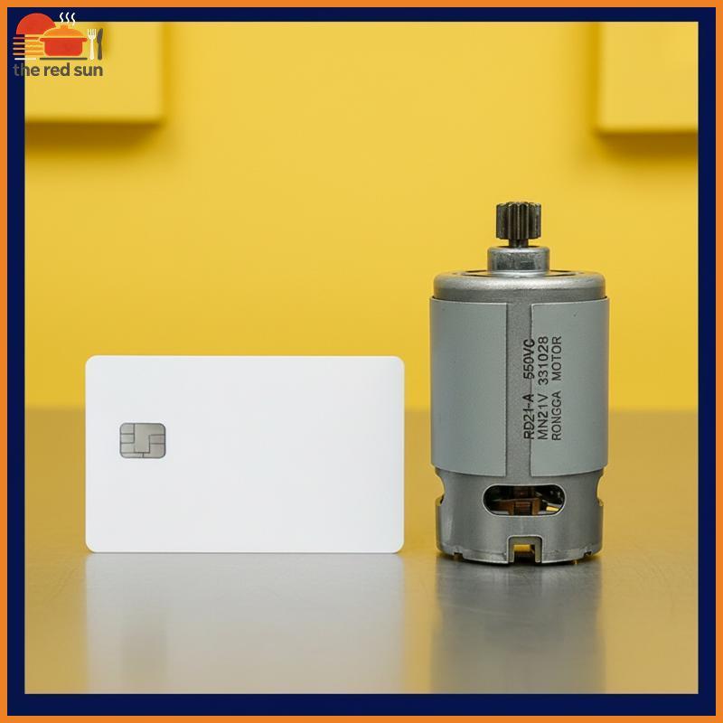 Motor DC TSBR RS550 21V Velocidade 28000RPM Para Serras Elétricas Com Engrenagem Durável De 14/12 Dentes .