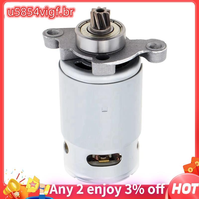 Motor DC 21V RS550 Para Serras Elétricas Alternativas , 8 Dentes , Alta Potência Com Engrenagem Helicoidal