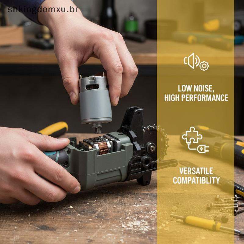Motor DC shk 21V RS550 Com Engrenagem De 28000RPM 14/12 Dentes Para Corte De Precisão Em Serras Elétricas br