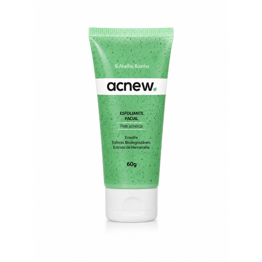 Esfoliante Facial Acnew 60g Antiacne Controle Oleosidade Limpa Poros Remove Cravos Pele Acneica