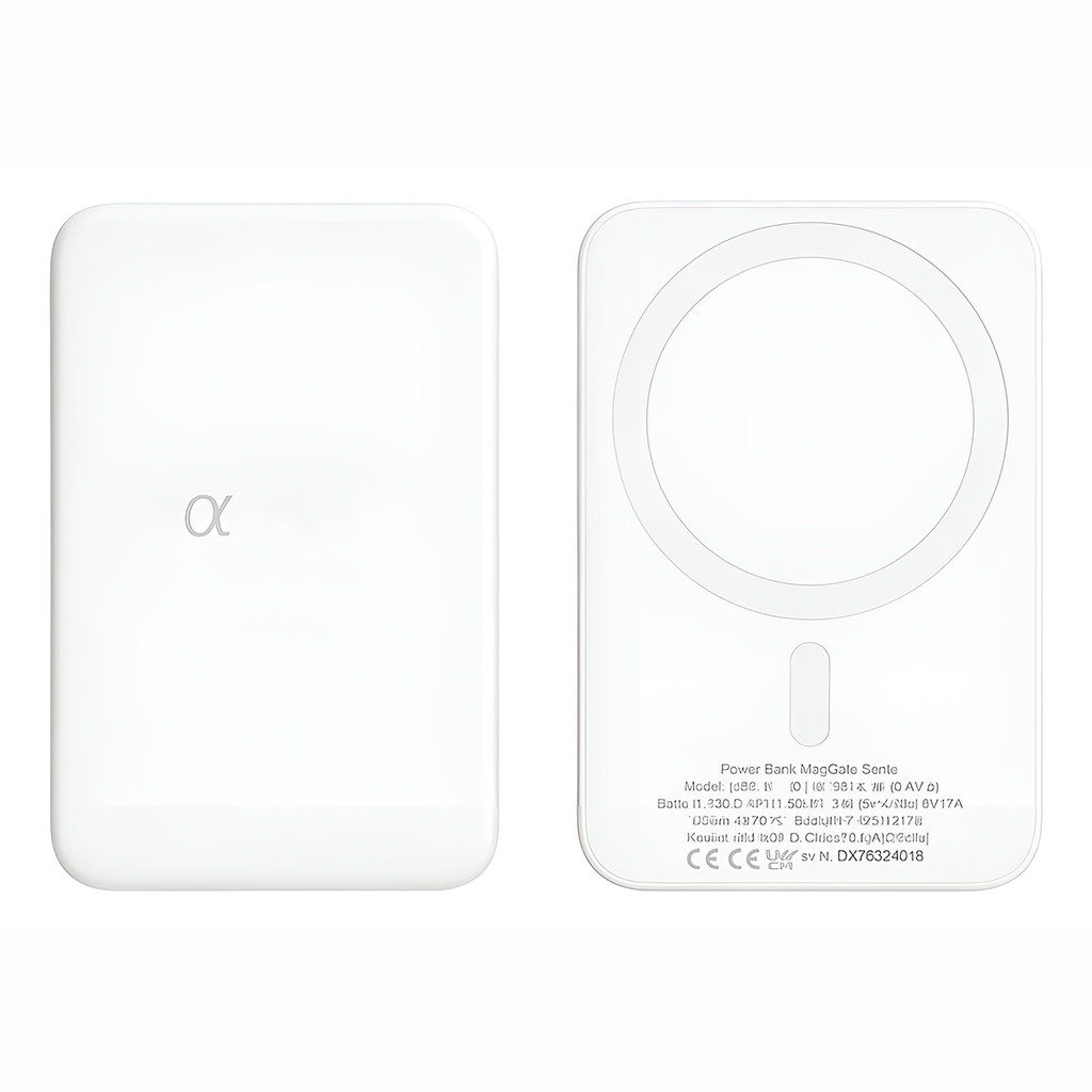 Carregador Power Bank Indução Magnético Portátil 5000mAh