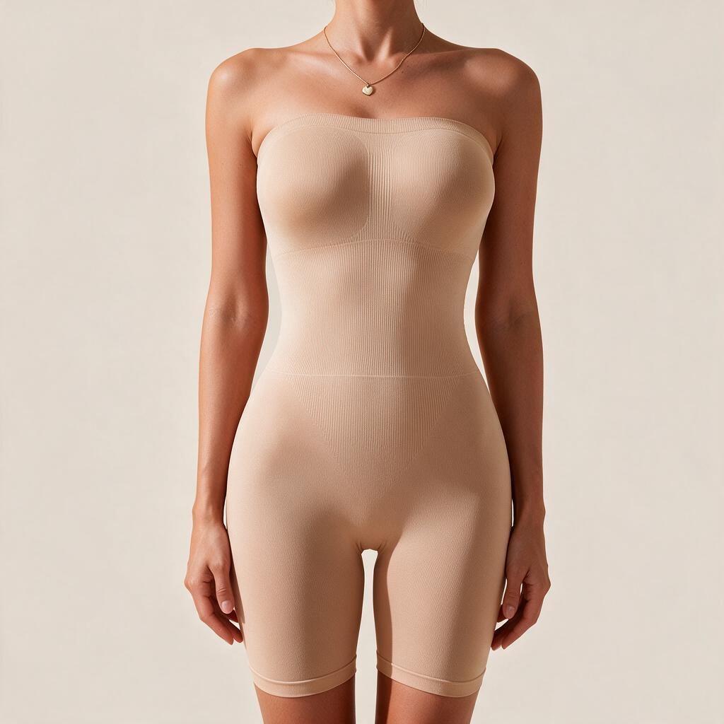 Strapless Bodysuit with Butt Lifting