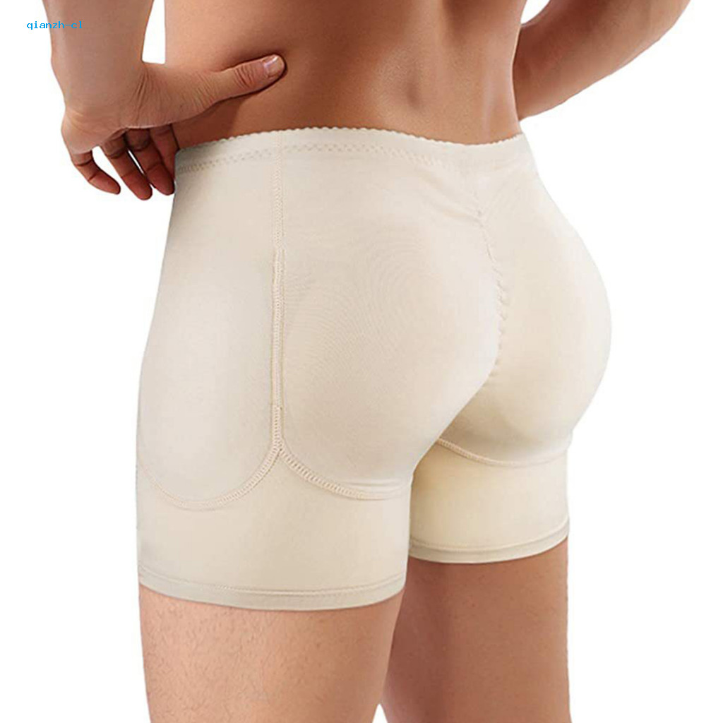 Butt Lifting Underwear Men's Breathable Shapewear Thick Padded Lifter Boxers High Elastic Anti-septic Men’s Underpants