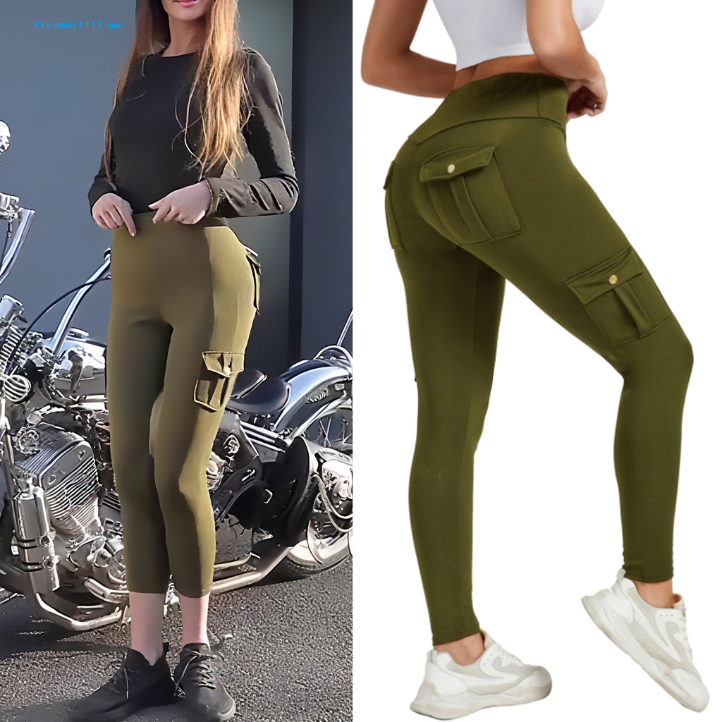 Butt Lifting Yoga Pants Women Leggings Women’s High Waist Cargo with Pockets – Tummy Control Stretchy Workout for Fi