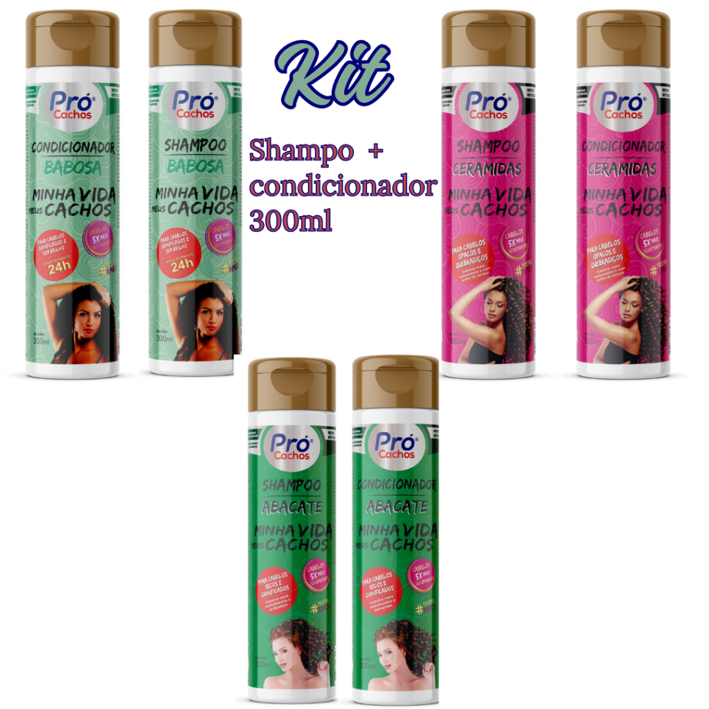 Kit Shampoo + condicionador - Pro Cachos - 300ml cada