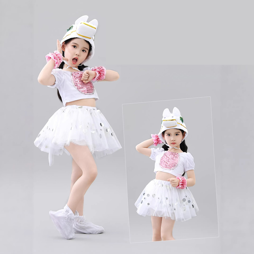 Fantasia De Cosplay De Dança De Desenho Animado De Pônei Infantil Cruzando O Rio