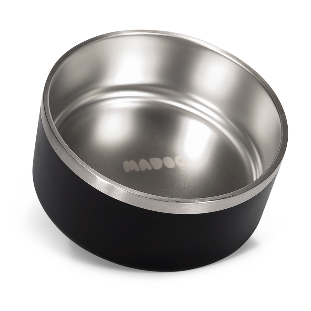 Comedouro Pet Aço Inox Antiderrapante Ração/Água 946ml Madog