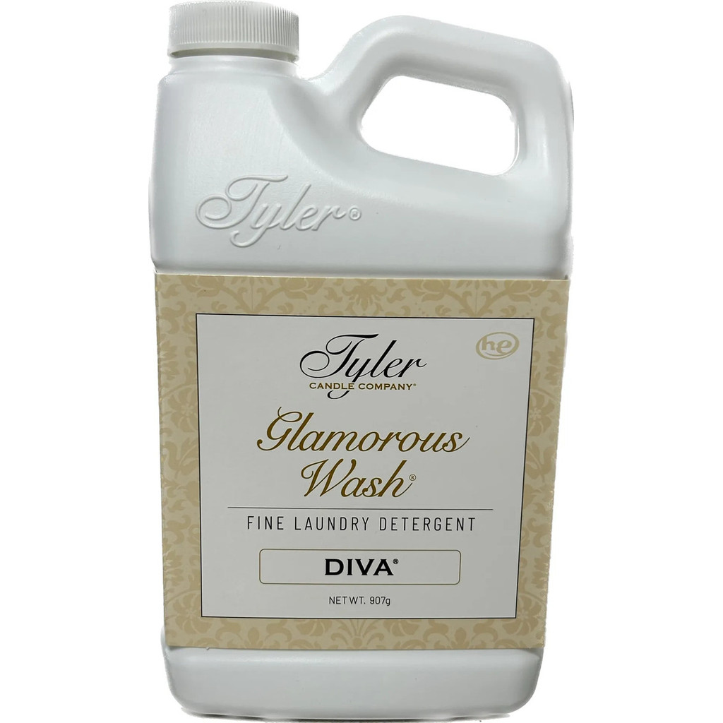 Sabão Líquido para Roupas Tyler Candle Company Diva Wash 946ml Detergente Perfumado para Lavanderia