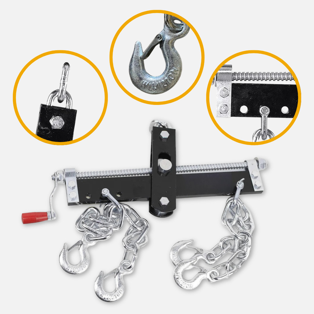 Nivelador Suspenso Motor 900kg Manual Manivela Para Guindaste Girafa Guincho Hidráulica Ajuste Inclinação Profissional