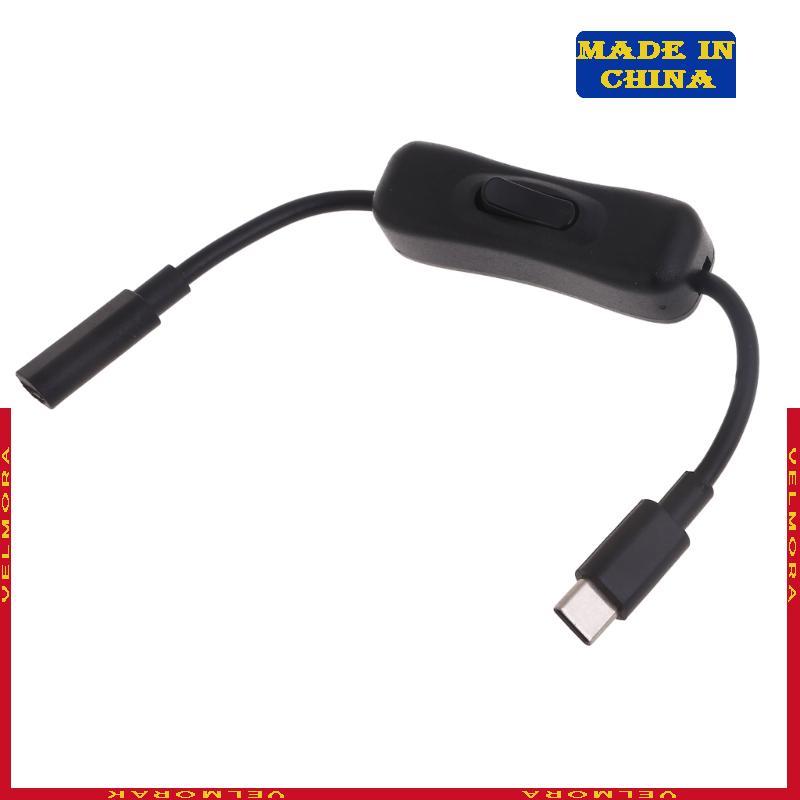Extensão VEl USB C Para Fêmea Interruptores Alimentação Linha 4