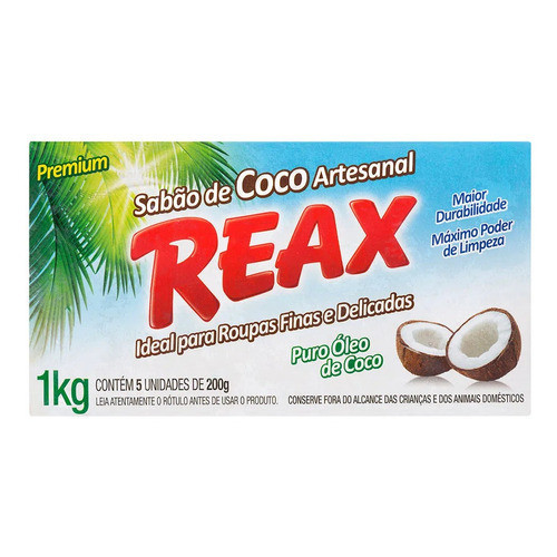 Sabão Puro Óleo Coco Artesanal Para Roupas Finas E Delicadas