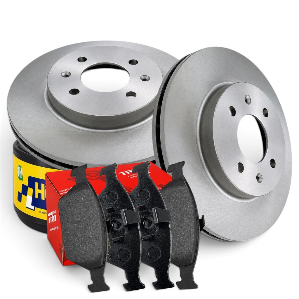 Kit Pastilha de Freio e Disco Dianteiro Honda City Fit 2009 a 2014 Hipper Freios HF700 TRW RCPT12140 Ventilado 262mm