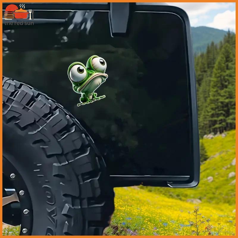 TSBR Cartoon Frog Toilet Stier Autoadesivo À Prova D'água Decalque De Banheiro Decalques De Carro Decoração De Casa .