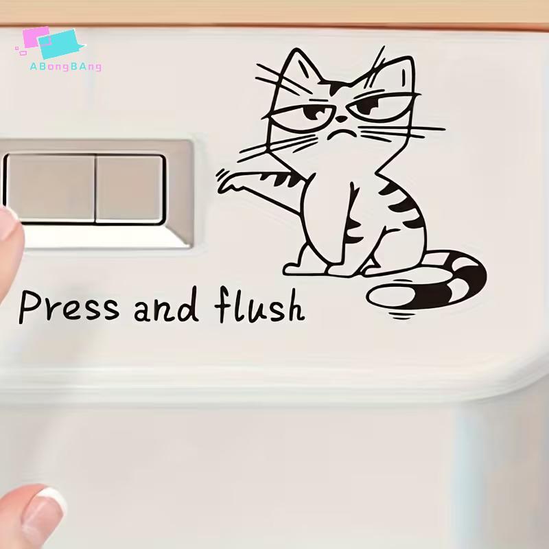 Abongbanghn 1/3pcs Cartoon Cat Toilet Stier-