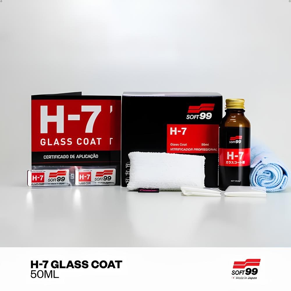 Vitrificador Pintura Glass Coat H7 Profissional 27ml Soft99
