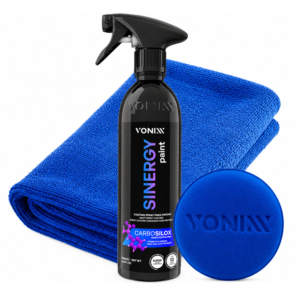 Sinergy Paint Vitrificador Vonixx Pano Microfibra Aplicador
