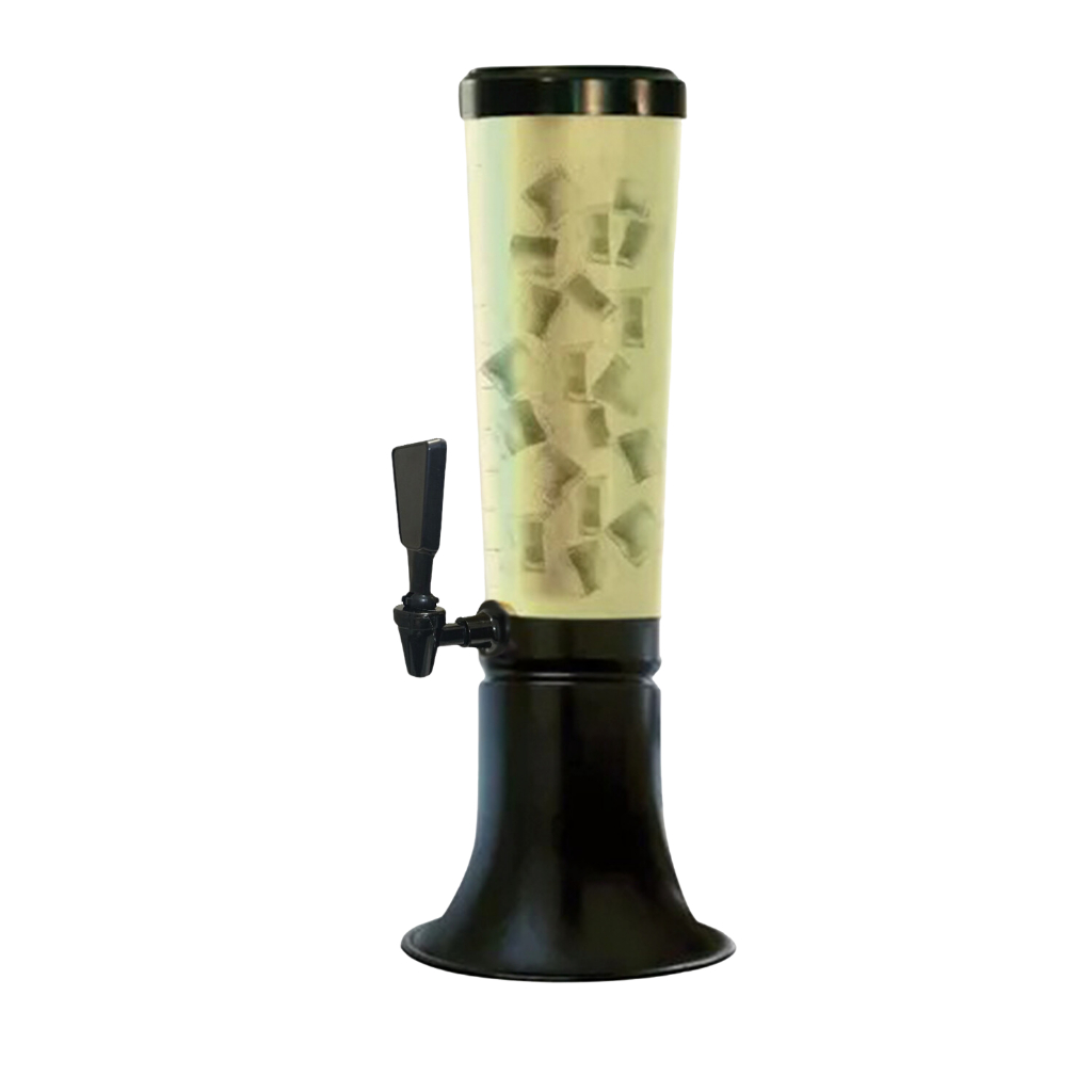 Dispenser Torre de Tereré Doutor Beer 3,5 Litros Refil de Gelo Bebidas Área Gourmet Bar Festa