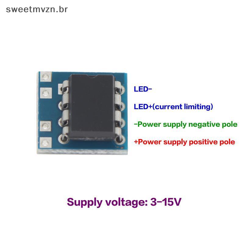sweetmvzn 3 Pçs LED Strobe Flash Módulo De Luz Ajustável Qui Lento Placa PCB Para Indicador Sinal DIY Projeto Veículo Mo