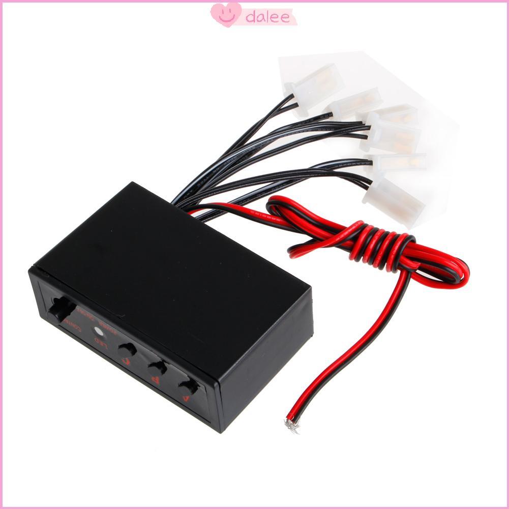 DALEE 6 Maneiras LED Strobe Light Lamp Controlador Emergência Piscando Caixa Para 12V